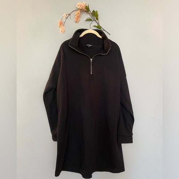 Half Zip | Sweater dress | Sweatshirt dress | Collared dress | Casual - Picture 1 of 10